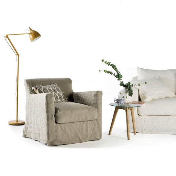Leinen Sessel Bandol – Komfortabler Chill - & Relax Sessel fürs Wohnzimmer