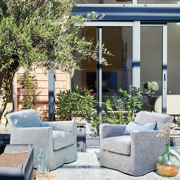 Leinen Sessel Bandol – Komfortabler Chill - & Relax Sessel fürs Wohnzimmer