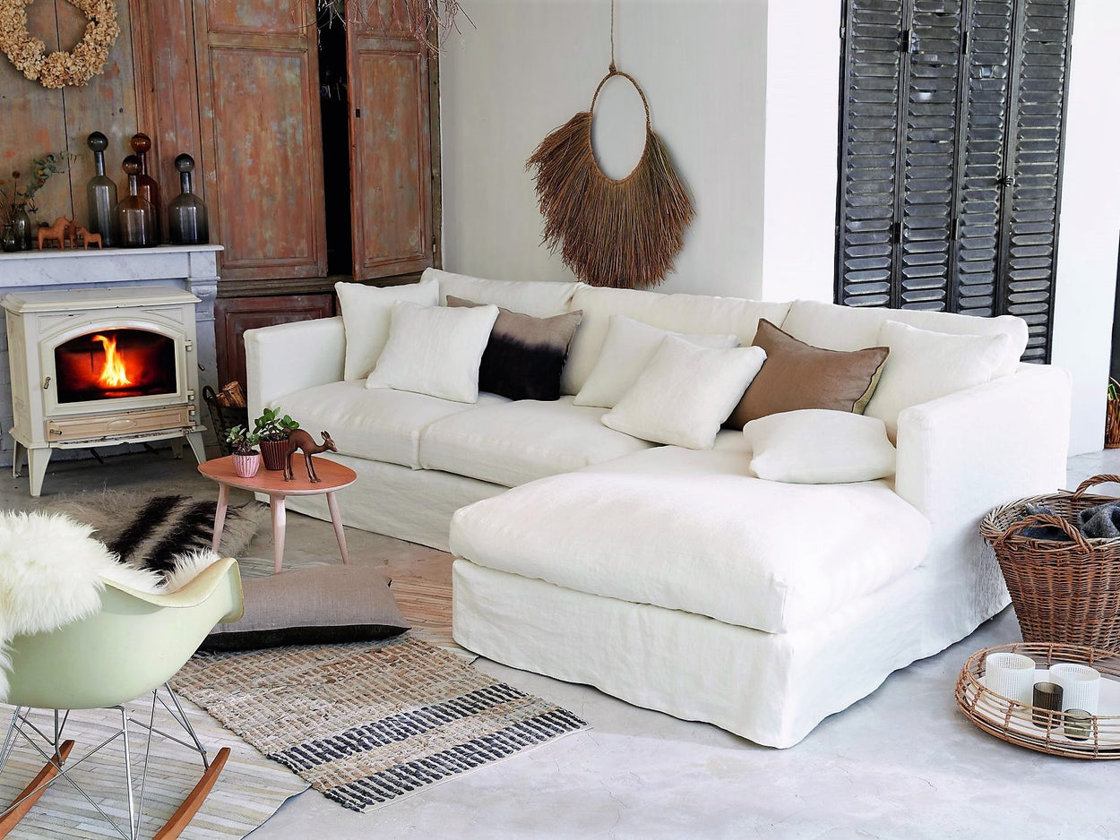 Leinen Sofas