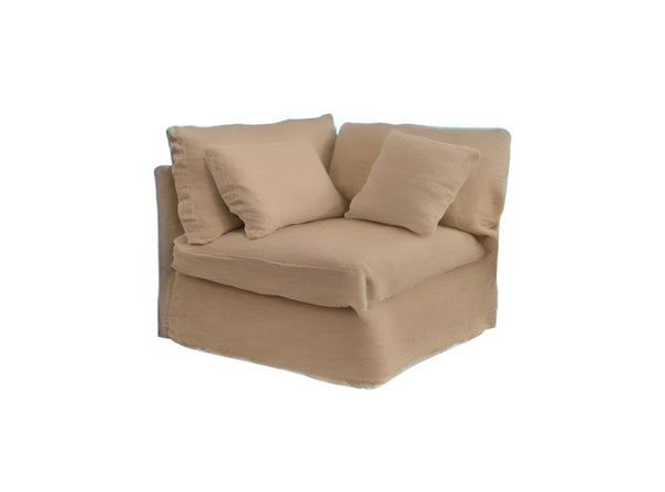 Linen sofa NOMAD SWEET LIN country style