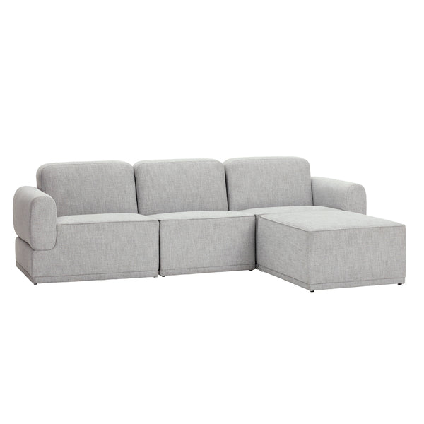 MODULSOFA 3 Sitzer mit Sitzpuff