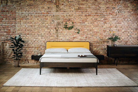 Bed AIRA with Nightstand - solid oak