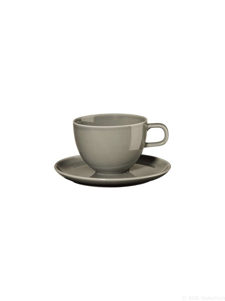 KAFFEETASSE KOLIBRI grau 6er Set