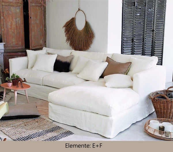 Linen sofa NOMAD SWEET LIN