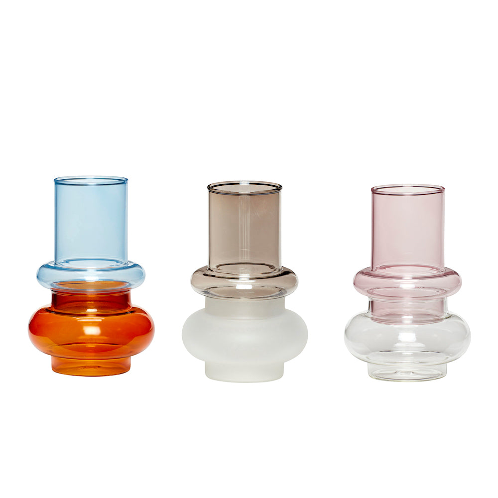 VASE 3er Set bunt klein