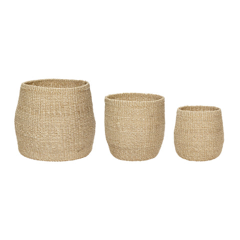 BASKET Abaca set of 3
