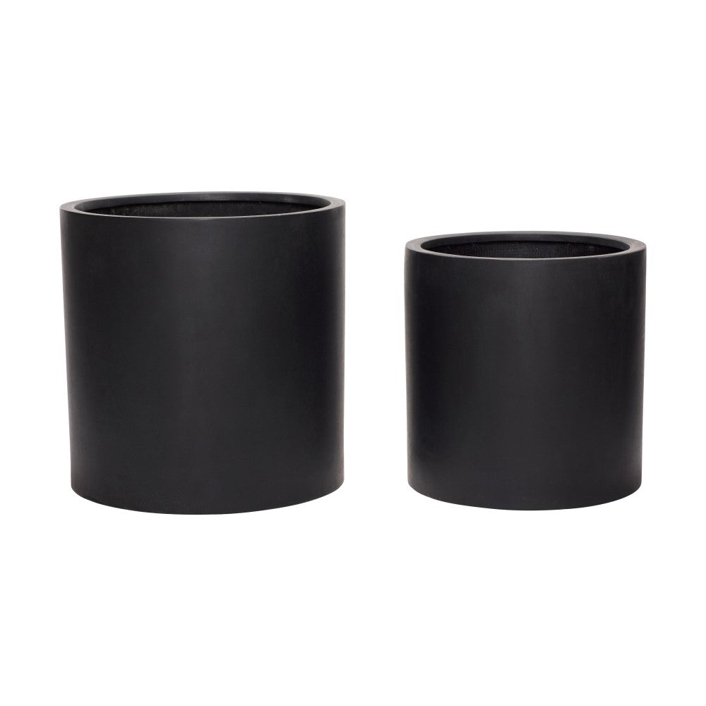 FLOWER PLANTER Set of 2 Black