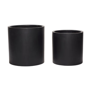 FLOWER PLANTER Set of 2 Black