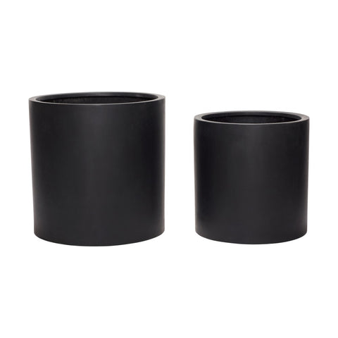 FLOWER PLANTER Set of 2 Black
