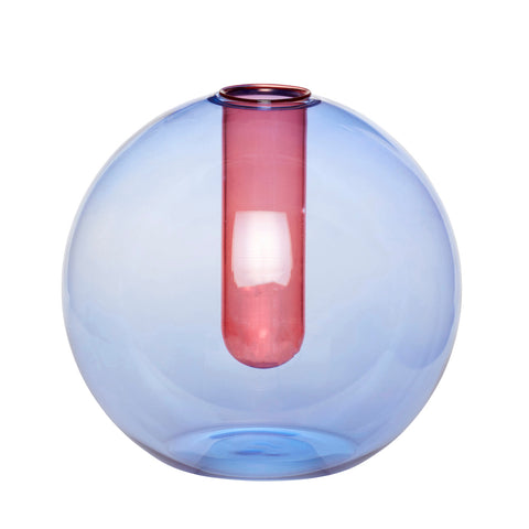 VASE  Blau/Rosa