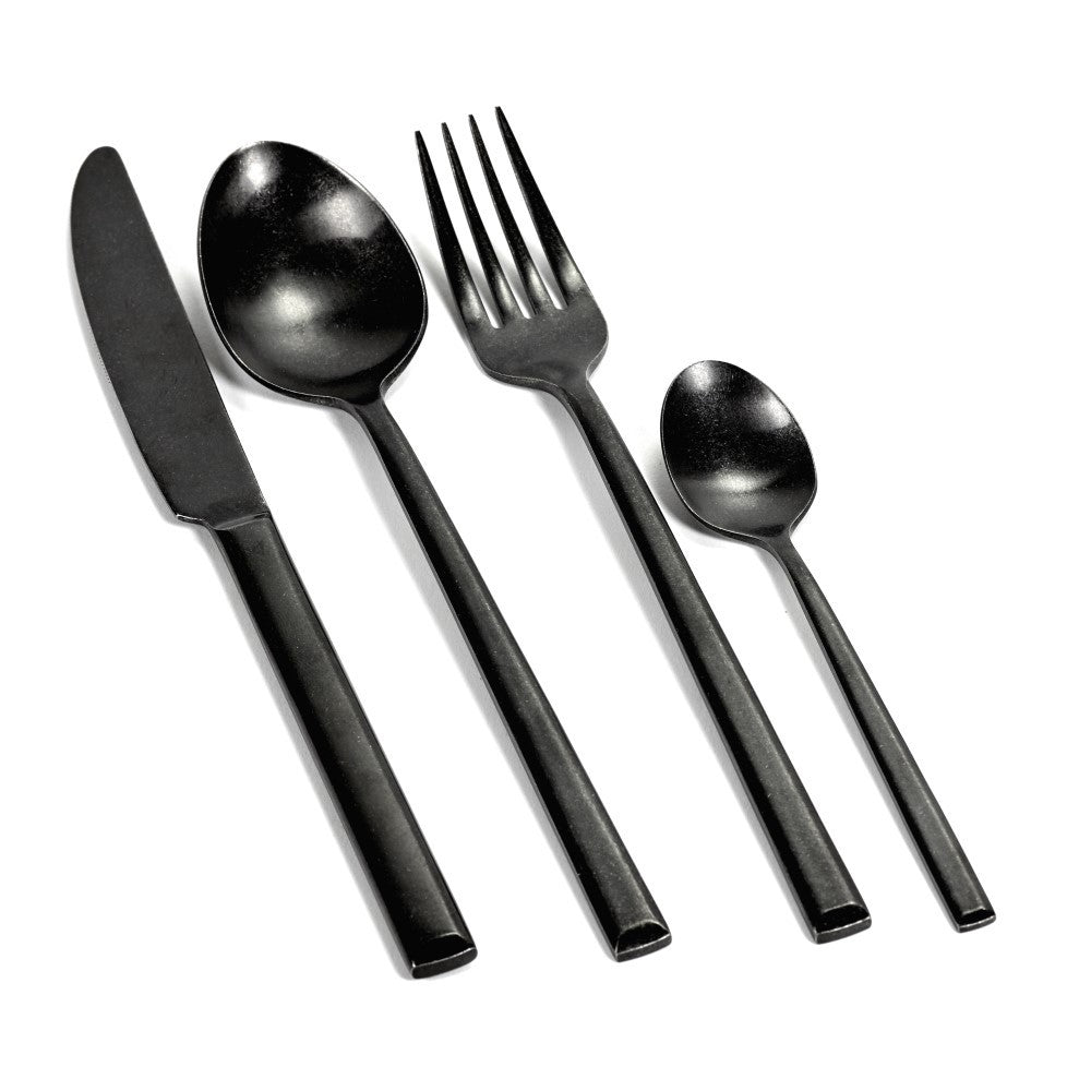 BESTECK Set Stonewashed schwarz