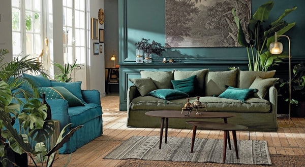 Leinen - Schlafsofa CASSIS SWEET LIN