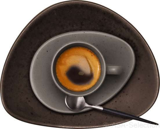 COFFEE CUP CUBA brown set of 6