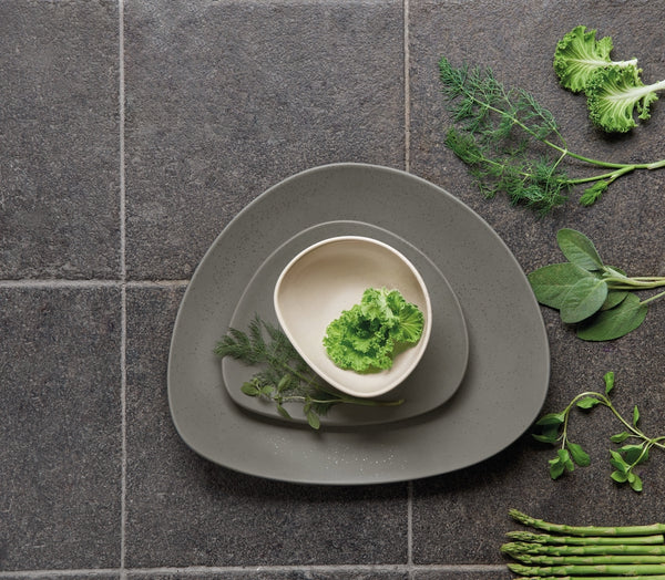 GOURMET PLATE CUBA gray set of 6