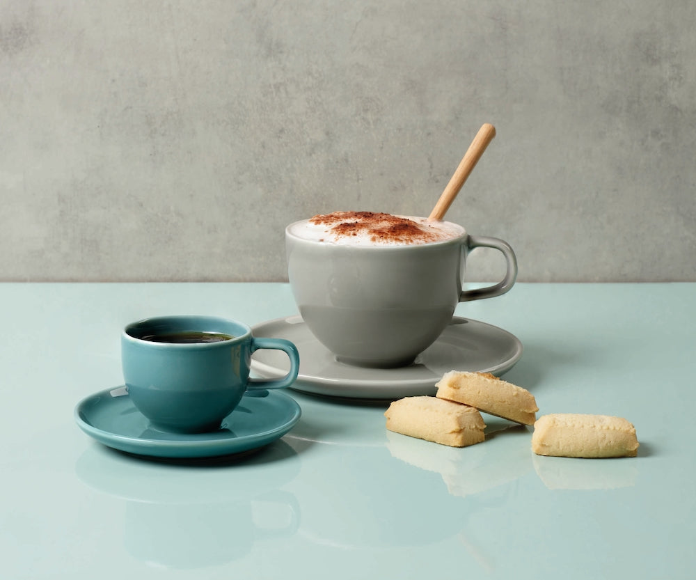 KAFFEETASSE KOLIBRI grau 6er Set