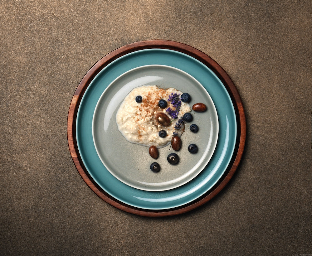 DESSERTTELLER KOLIBRI grau 6er Set
