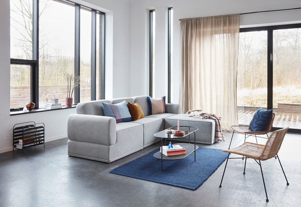 MODULSOFA 3 Sitzer mit Sitzpuff