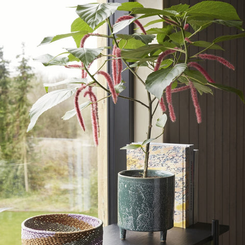 BLUMENÜBERTOPF 2er Set Grün