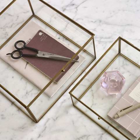 GLASS BOX set of 2 rectangular